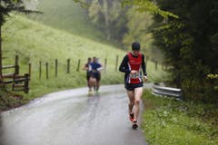 Der Sieger des Zugerberg Classic 2016: Julian Hodel aus Oberwil (rechts). (Bild: Patrick Hürlimann (Neue Zuger Zeitung))