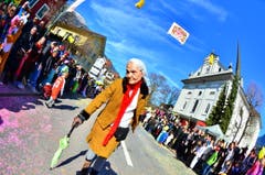 Kinderfasnacht mit Umzug am Güdismäntig in Alpnach. (Bild: Markus von Rotz / NZ (27. 02. 2017))