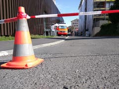 Das Gebiet ist weiträumig abgesperrt. (Bild: Geri Holdener / Bote der Urschweiz)