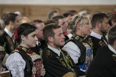 Impressionen von der Erntedankandacht in der Kirche Buochs. (Bild: André A. Niederberger)