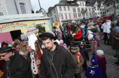 Die Schwyzer Bogä-Bar steht auch schon bereit. (Bild: Bote der Urschweiz)