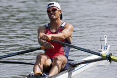 Der Japaner Yuki Ikeda im Leichtgewichts-Einer. (Bild: Keystone / Alexandra Wey)