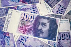 Portrait vorne: Francesco Borromini (1599-1667), Architekt. Motiv hinten: Kuppelturm der Kirche S. Ivo samt Grundplan. (Bild: Keystone)