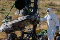 SUPERPUMA, ABSTURZSTELLE, UNFALL, (Bild: SAMUEL GOLAY (KEYSTONE/TI-PRESS))