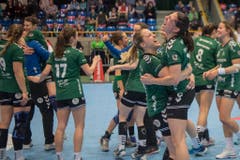 SCHWEIZER CUP, FINAL, CUPFINAL, HANDBALL, SAISON 2016/17, FRAUEN, DHB ROTWEISS THUN, LC BRUEHL, (Bild: Keystone)
