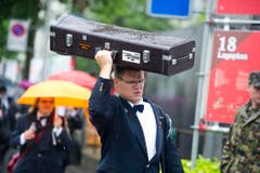 Das Instrument in der Verpackung als Schutz. (Bild: Michel Canonica)