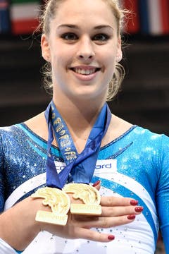 Zweimal Gold holte die Gossauerin an der EM 2016 in Bern. (Bild: PETER SCHNEIDER (KEYSTONE))