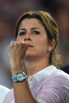 Mirka Federer während des Spiels. (Bild: Keystone)
