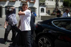 Jan Ullrich auf dem Weg in den Gerichtssaal. (Bild: Benjamin Manser)