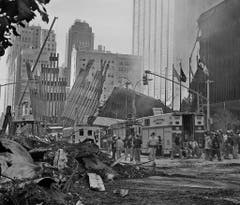 Später stürzten die Twin Towers ein. (Bild: Keystone)