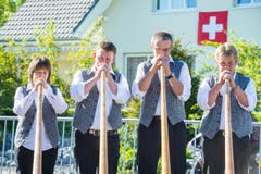 Empfang Grossratspräsidentin Heidi Grau (Bild: Andrea Stalder)
