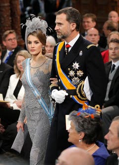 Der spanische Kronprinz Felipe mit seiner Gattin Letizia. (Bild: Keystone)