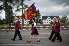 Die Musikgesellschaft Niederbüren. (Bild: Benjamin Manser)