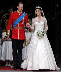 Am 29. April 2011 gaben sich Herzogin Kate und Prinz William das Ja-Wort. (Bild: Keystone)