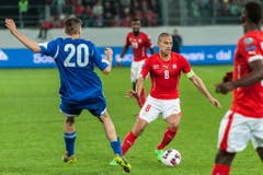 Captain Gökhan Inler in Aktion. (Bild: Keystone)