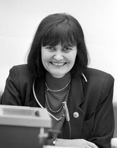 Die Genferin Micheline Calmy-Rey im November 1993. (Bild: Keystone)