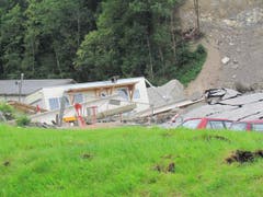 Menschen wurden nicht verletzt, da sich der Hangrutsch angekündigt hatte. (Bild: Der Rheintaler)