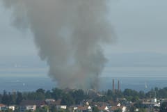 Grossbrand in Horn TG (Bild: Walter Jerg)