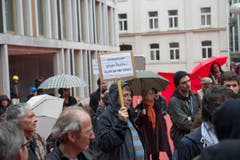 Demonstranten auf dem roten Platz. (Bild: Ralph Ribi)