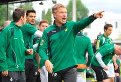 Jubel bei Trainer Erik Regtop und der Brühler Ersatzbank. (Bild: Urs Bucher)