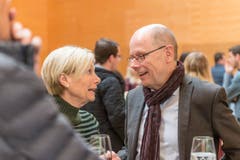 Wahlsonntag im Fürstenlandsaal Gossau. (Bild: Hanspeter Schiess)