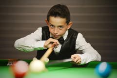 Kategorie Newcomer: Luis Vetter aus Güttingen spielt Snooker seit er fünf ist. Mittlerweile ist er 12 Jahre alt - und will in zwei Jahren der beste Schweizer Snooker-Spieler sein. (Bild: Reto Martin)