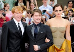 11. Juli 2011: Rupert Grint, Daniel Radcliffe und Emma Watson in New York. (Bild: Keystone)