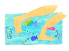 Murr-ma - Wagiman (Australien): Wenn man nur mit den Füssen etwas im Wasser sucht. (Bild: pd)