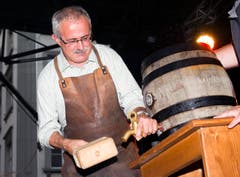 Beim Fassanstich am St.Galler Fest 2011. (Bild: Urs Jaudas/Archiv)
