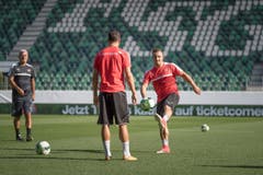 PK und Training Schweiz. Nationalmannschaft (Bild: Michel Canonica)