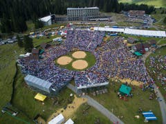 Der Gossauer Skirennfahrer Ralph Weber war am Schwingfest auf der Schwägalp als Drohnenfotograf im Einsatz. (Bild: Ralph Weber)