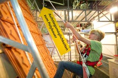 Eine Kletterwand für angehende Polybauer. (Bild: Urs Bucher)