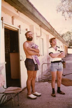 Ueli Eisenhut mit einem Freund. (Bild: Ueli Eisenhut)