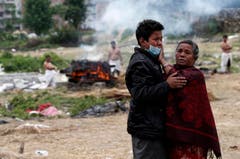 Powerful earthquake hits Nepal (Bild: Keystone)