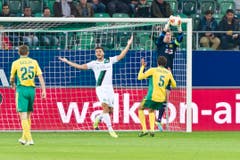 Goran Karanovic beschwert sich nach einer vergebenen Chance. (Bild: Michel Canonica)