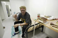 Einfaches Zimmer eines Arbeiters in Faido. (Bild: Keystone)