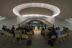 Blick in den St.Galler Pfalzkeller, wo die Feier stattfand. (Bild: Keystone)