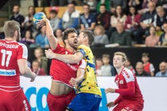 Handball: LŠnderspiel Schweiz - Bosnien (Bild: Michel Canonica)