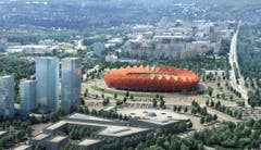 Saransk (300'000 Einwohner)Stadion: Mordowia ArenaKapazität: 45'015Kosten (Neubau): ca. 300 Mio. FrankenEröffnung: noch im BauKlub: Mordowia Saransk (3. Liga)WM-Spiele: Gruppenphase (4) (Bild: Handout Fifa)