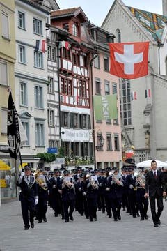 Impressionen vom Eidgenössischen Blasmusikfest St. Gallen (Bild: Ralph Ribi)