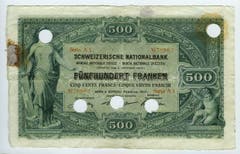 Die Noten zeigen auf der Vorderseite Helvetia. (Bild: Archiv der SNB)