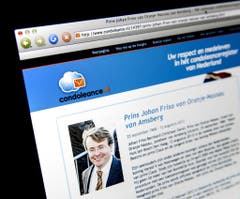 Auch auf einer Webseite kann kondoliert werden. (Bild: Keystone)