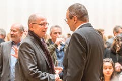 Wahlsonntag im Fürstenlandsaal Gossau. (Bild: Hanspeter Schiess)