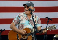 Sänger Jimmy Buffett an einer Veranstaltung von Hillary Clinton. (Bild: Keystone)