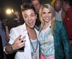 "DSDS"-Gewinner unter sich: Luca Hänni und Beatrice Egli. (Bild: Keystone)