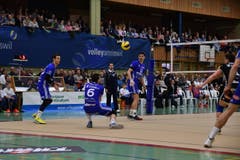Jérôme Fellay bei der Abwehr. (Bild: Manuel Nagel)