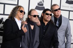 Bei den Kollegen von Metallica freut man sich auf einen Abfallkübel, ein Sofa sowie einen "Love Seat" in der Garderobe. Ausserdem wollen die vier Musiker zu jedem Essen ganz viel Speck. (Bild: Keystone)