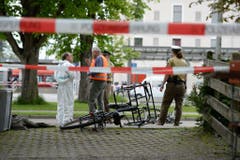 Knife attack at railway station near Munich (Bild: Keystone)
