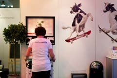 Die Aussteller preisen ihre Produkte an. (Bild: Michel Canonica)