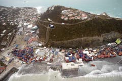 Philipsburg auf der Insel St.Maarten, nachdem der Hurrikan Irma über die Insel gefegt ist. (Bild: GERBEN VAN ES/DUTCH DEPARTMENT OF DEFENSE)